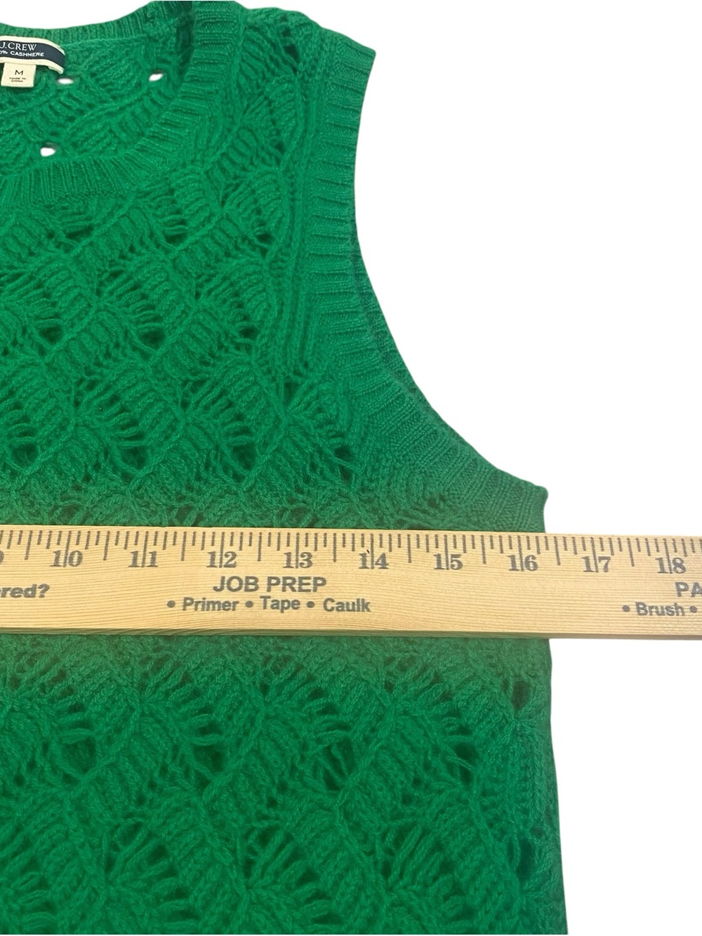 J.Crew 100% Cashmere Kelly Green Open Knit Sweater Vest M, Preppy Luxe
Academia - Picture 6 of 8